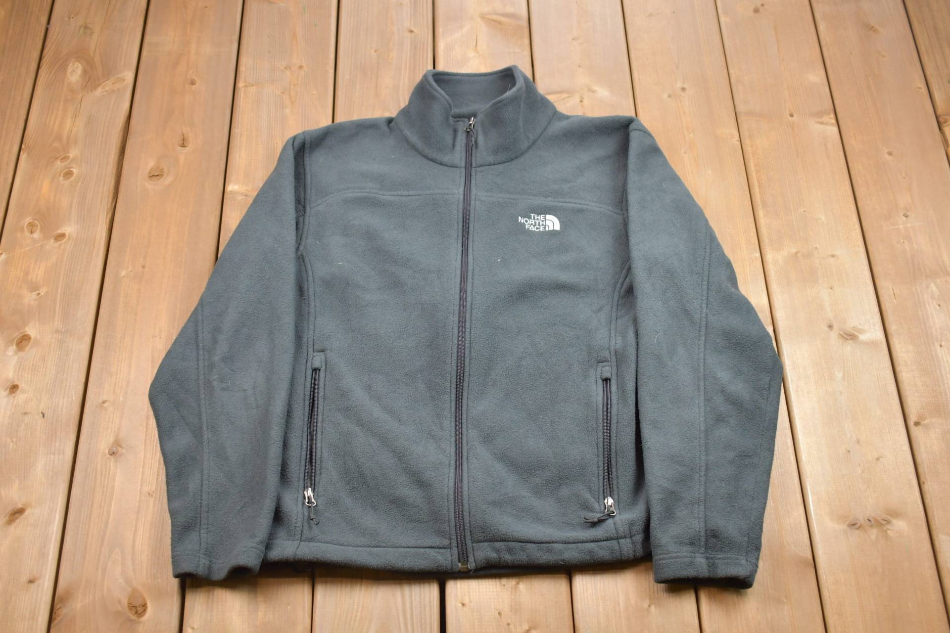 Vintage 1990Er North Face Fleece Zip Up Pullover/Sportbekleidung 90Er Crewneck Streetwear Athleisure Wandern von Lostboysvintage