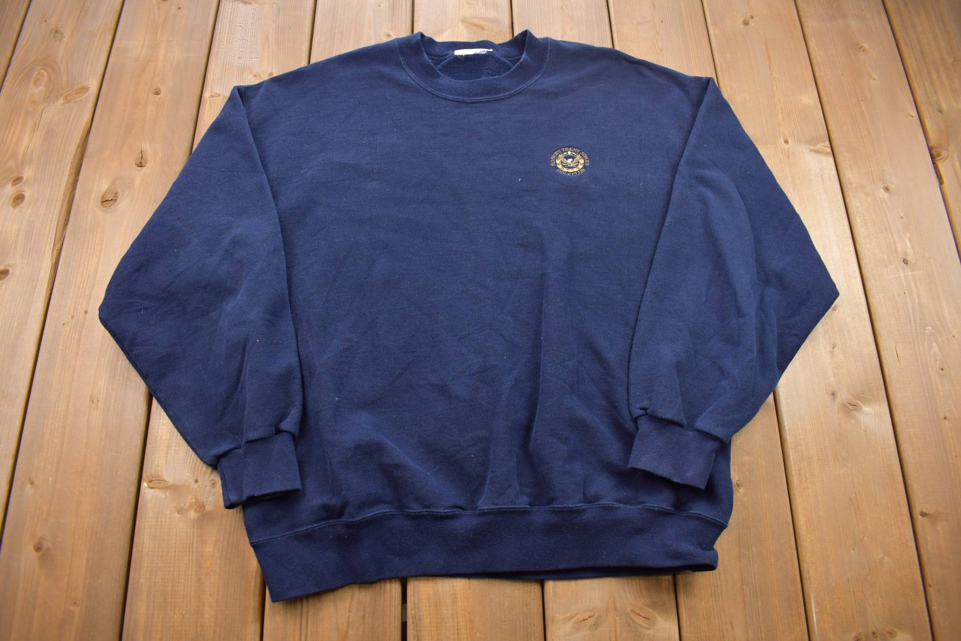 Vintage 90Er Jahre Golf Club Sweatshirt Mit Rundhalsausschnitt/90S Crewneck Made in Usa Essential Streetwear Blank von Lostboysvintage