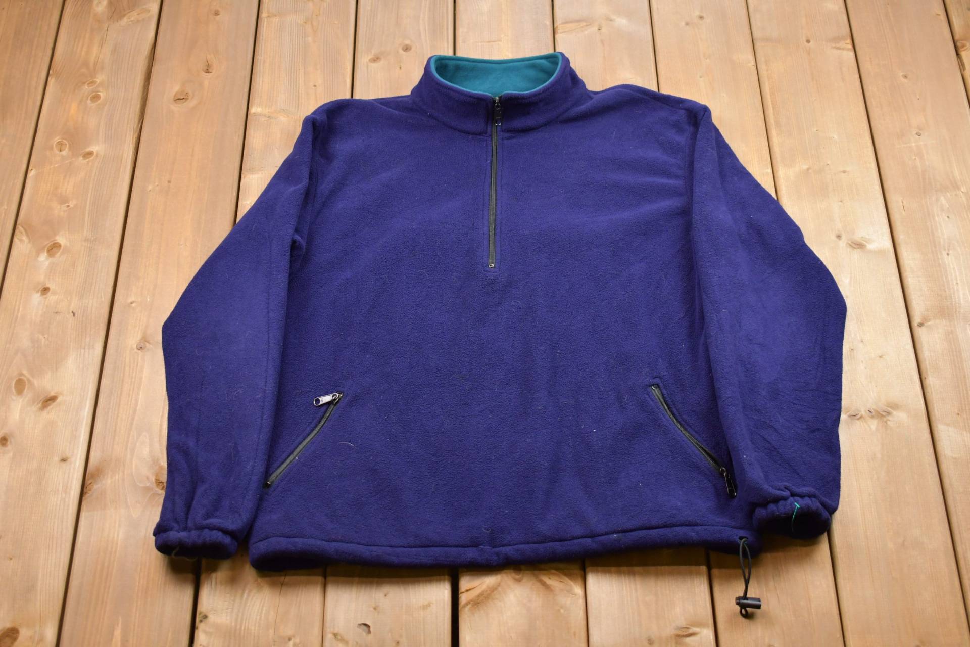 Vintage 1990Er Nashbar Fleecepullover Mit Viertelreißverschluss/Sportbekleidung 90Er Crewneck Streetwear Athleisure Wandern von Lostboysvintage