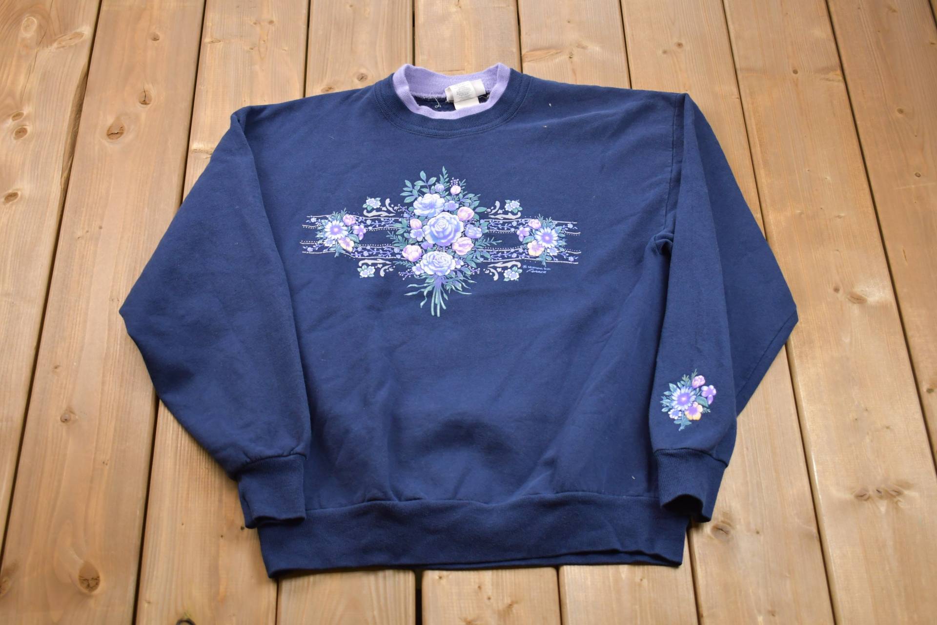 Vintage 90Er Jahre Rundhalsausschnitt/Made in Usa Natur Sweatshirt American Streetwear Pullover von Lostboysvintage