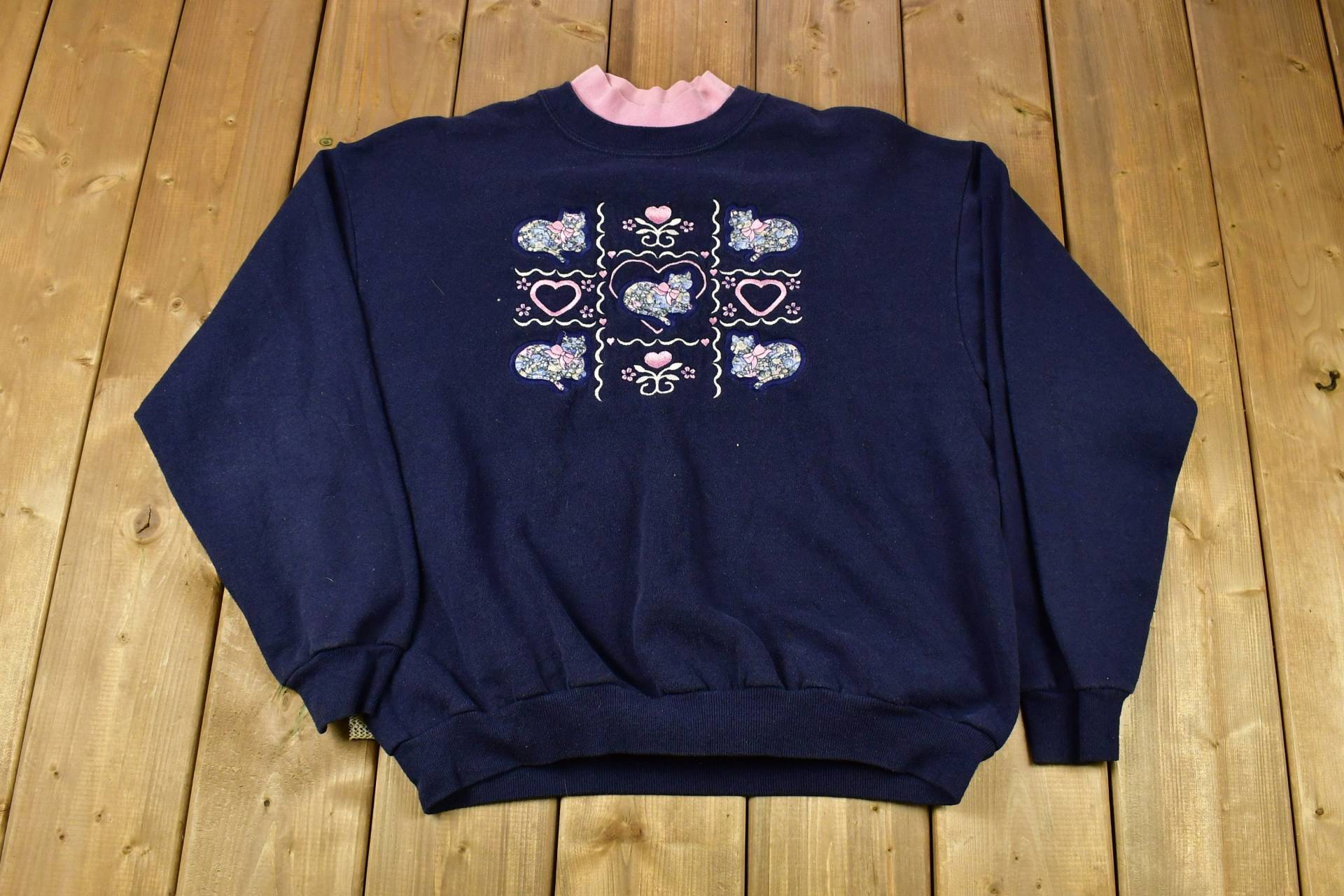 Vintage 90Er Jahre Rundhalsausschnitt/Oma Pullover Made in Usa Streetwear von Lostboysvintage