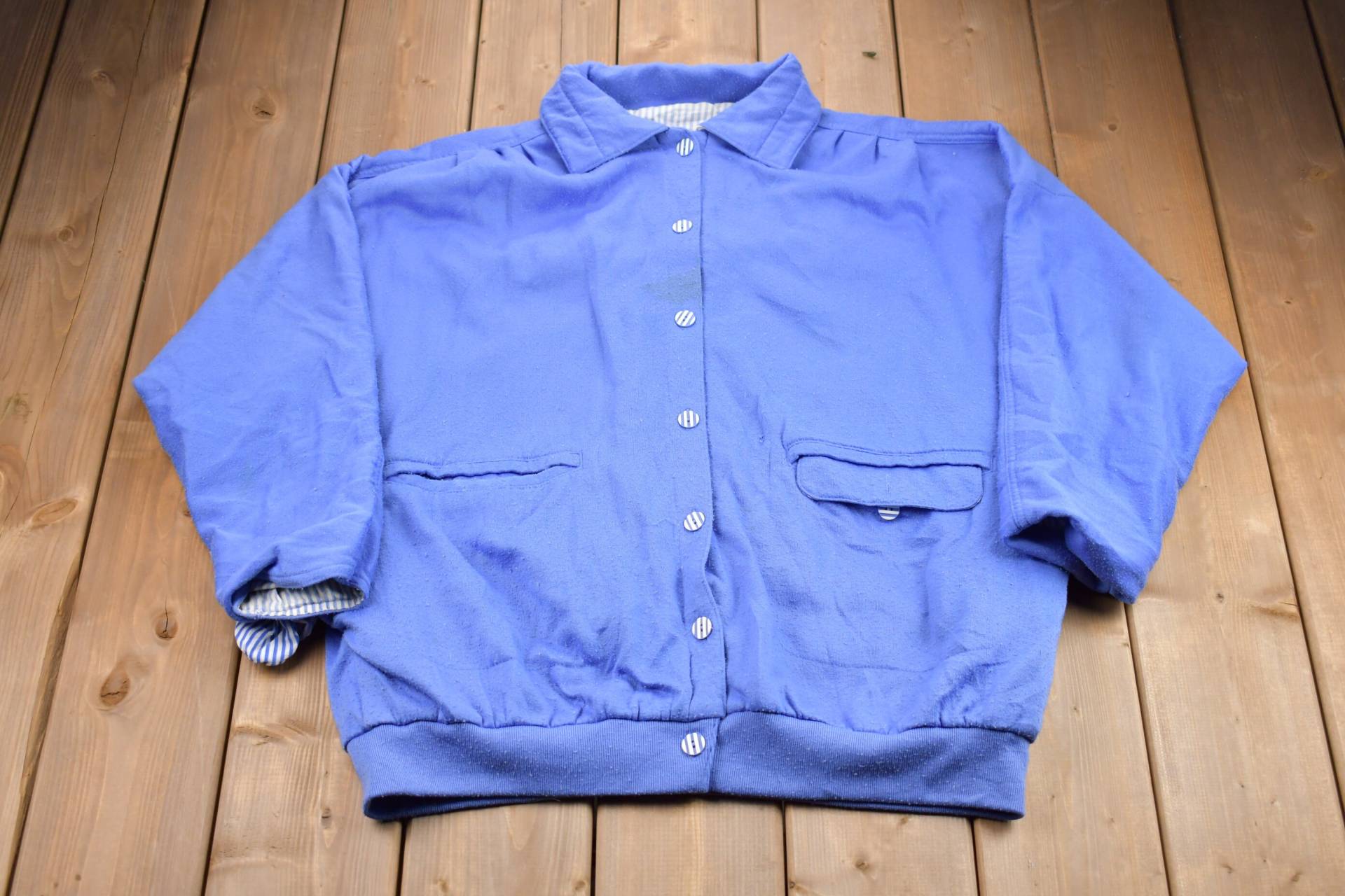 Vintage 1990Er Jahre Button Up Sweatshirt/90Er Jacke Souvenir Athleisure Streetwear von Lostboysvintage
