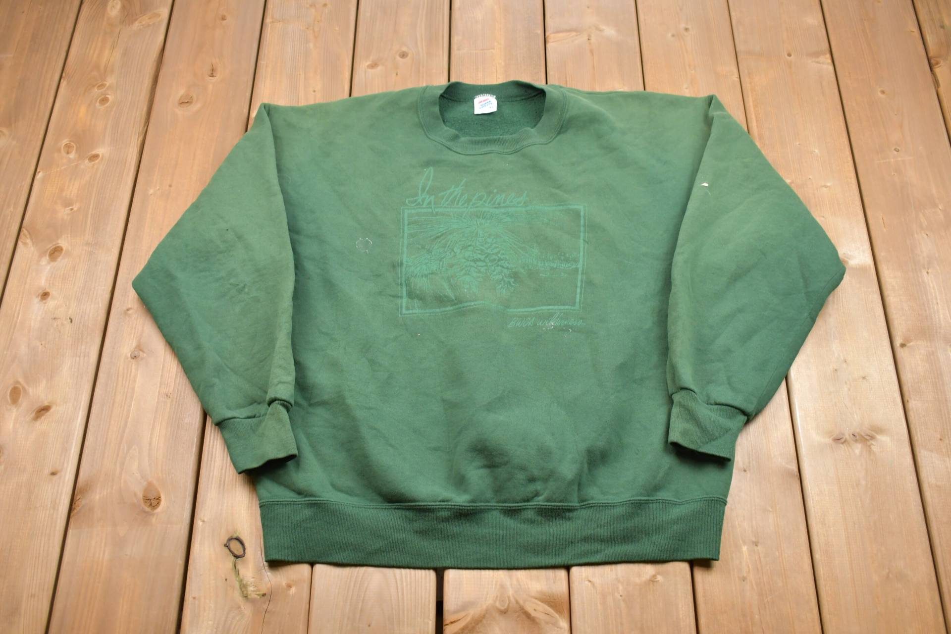 Vintage 1990Er Jahre in The Pines Crewneck Sweatshirt/Made in Usa 90Er Souvenir Athleisure Streetwear von Lostboysvintage