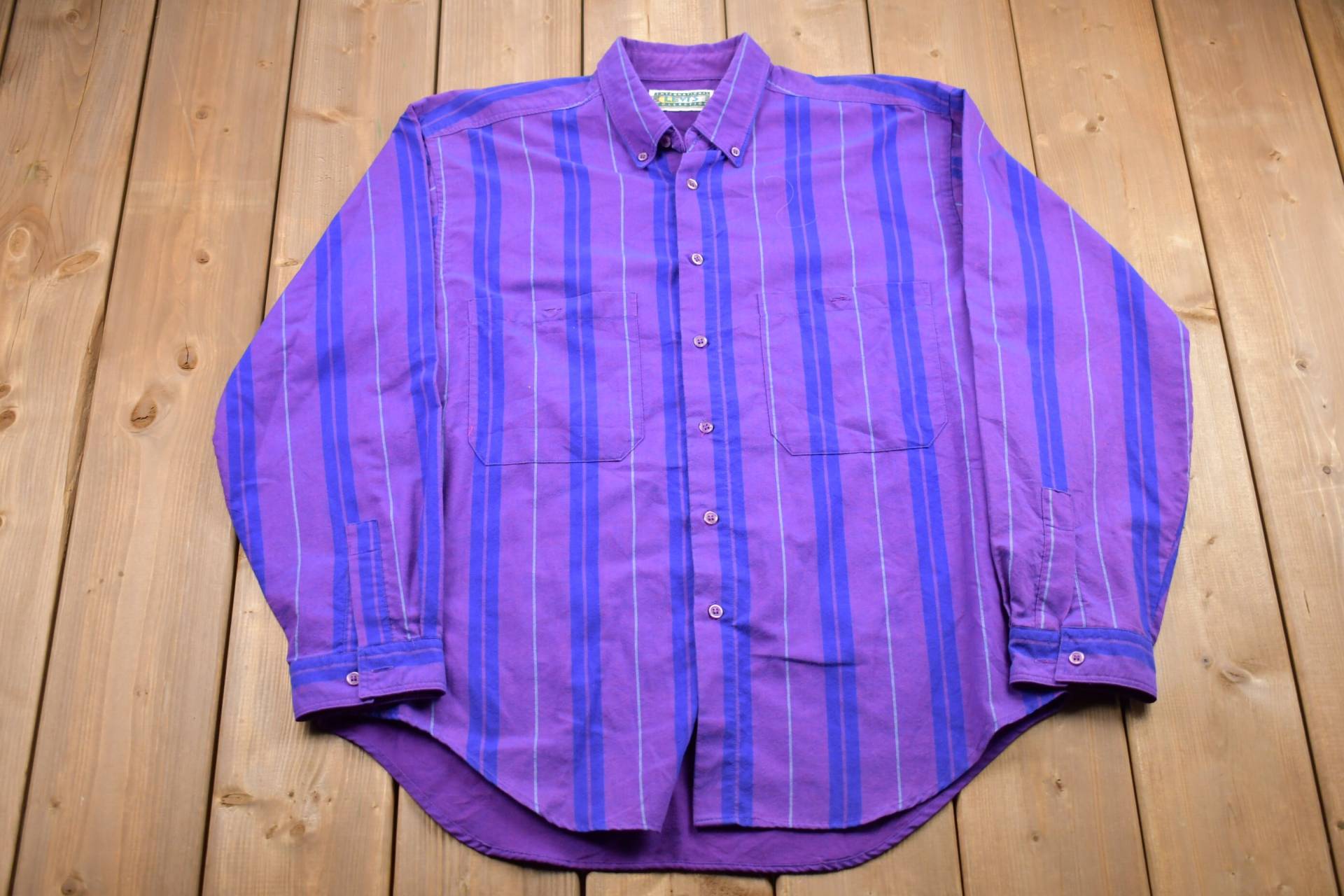 Vintage 90S Levi's International Button Up Shirt/1990's Gestreiftes Hemd Casual Wear Workwear Gemusterte Bluse von Lostboysvintage