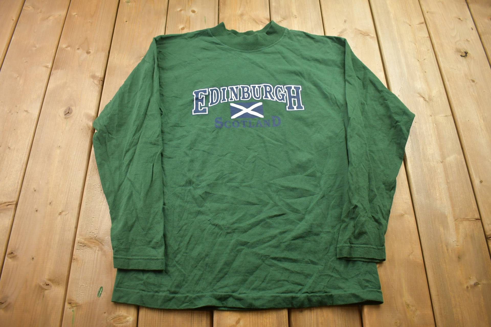 Vintage 90S Premium Screen Stars Edinburgh Langarmshirt/90Er Jahre Shirt Souvenir Athleisure Streetwear Reisen Und Tourismus von Lostboysvintage