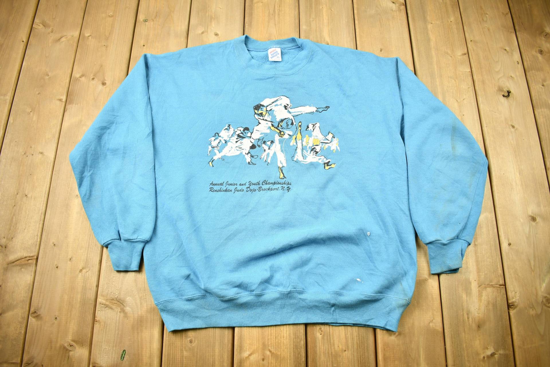 Vintage 90S Renshinkan Judo Dojo Sweatshirt Mit Rundhalsausschnitt/Brockport N.y. Crewneck Souvenir Athleisure Streetwear Made in Usa von Lostboysvintage