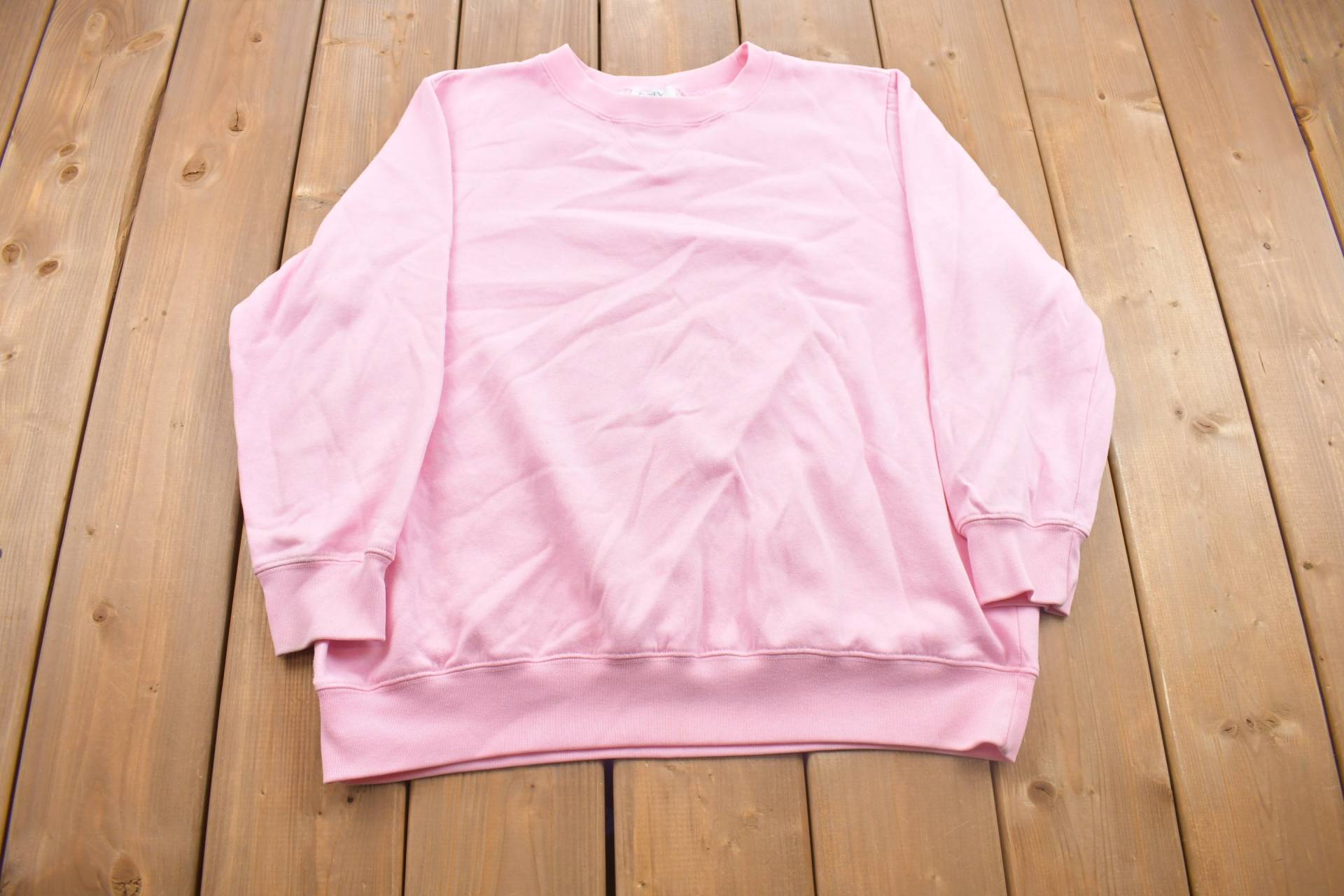 Vintage 90S Sweatshirt Rundhals Rosa/Damen Essential Streetwear von Lostboysvintage