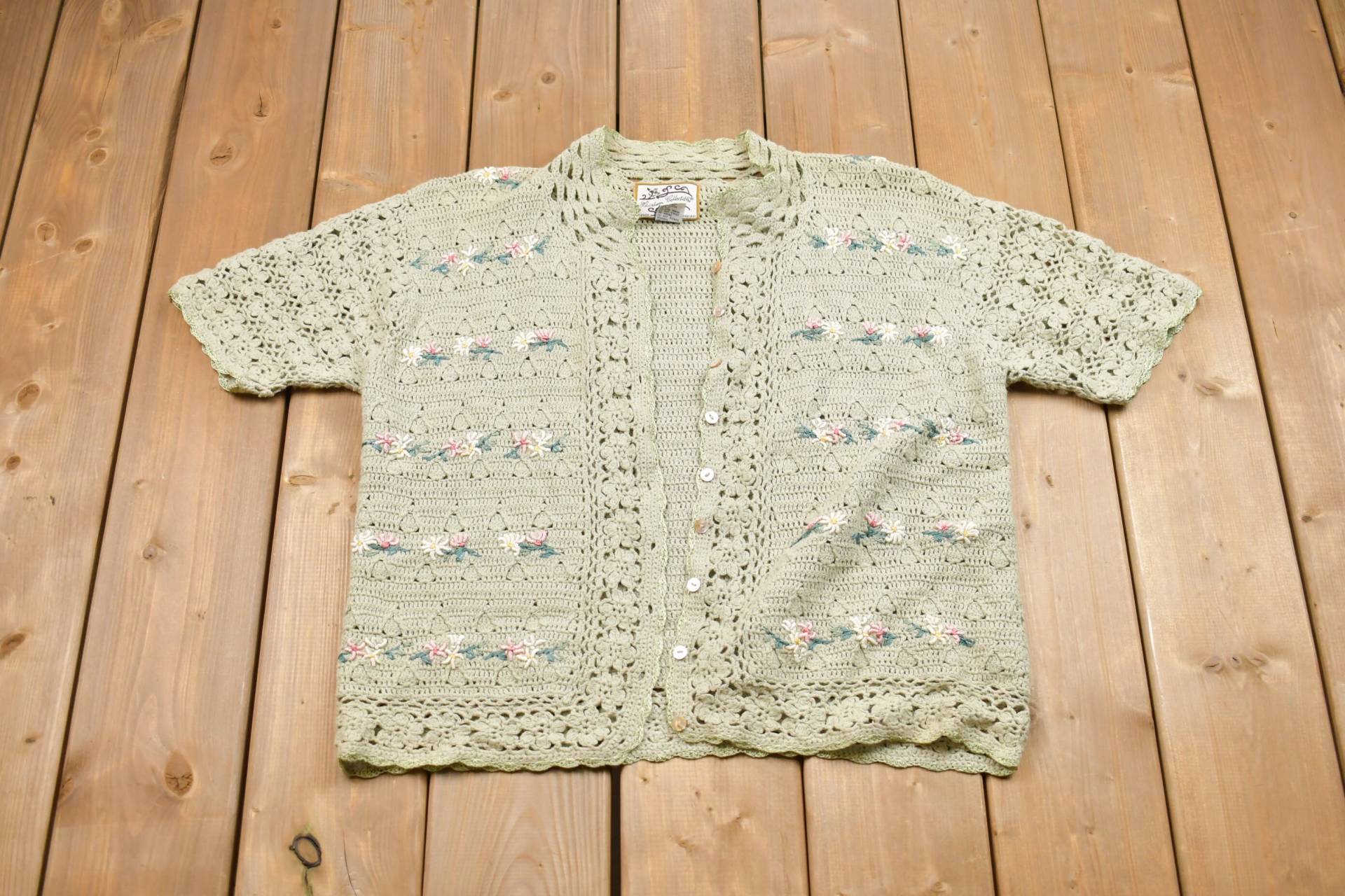 Vintage Heirloom Collectibles Kurzarm Pullover/90Er Musterpullover Outdoor Handgestrickt Vintage Heirloom Collectibles Kurzarm Pullover/90Er Musterpullover Outdoor Handgestrickt von Lostboysvintage