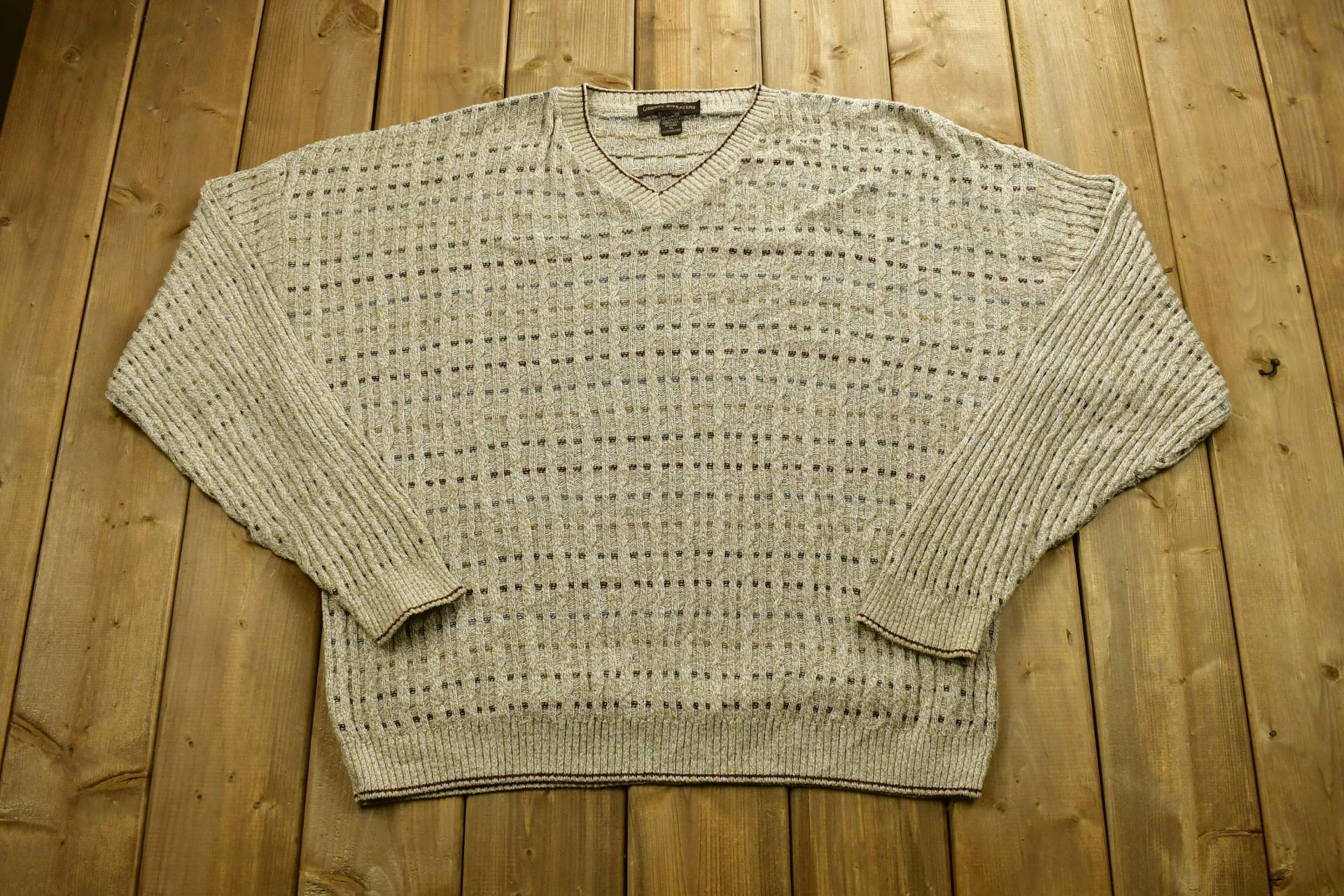 Vintage Liberty Sweaters Strickpullover/90Er Jahre Crewneck Musterpullover Outdoor Stricken Pullover Sweatshirt Made in Usa von Lostboysvintage