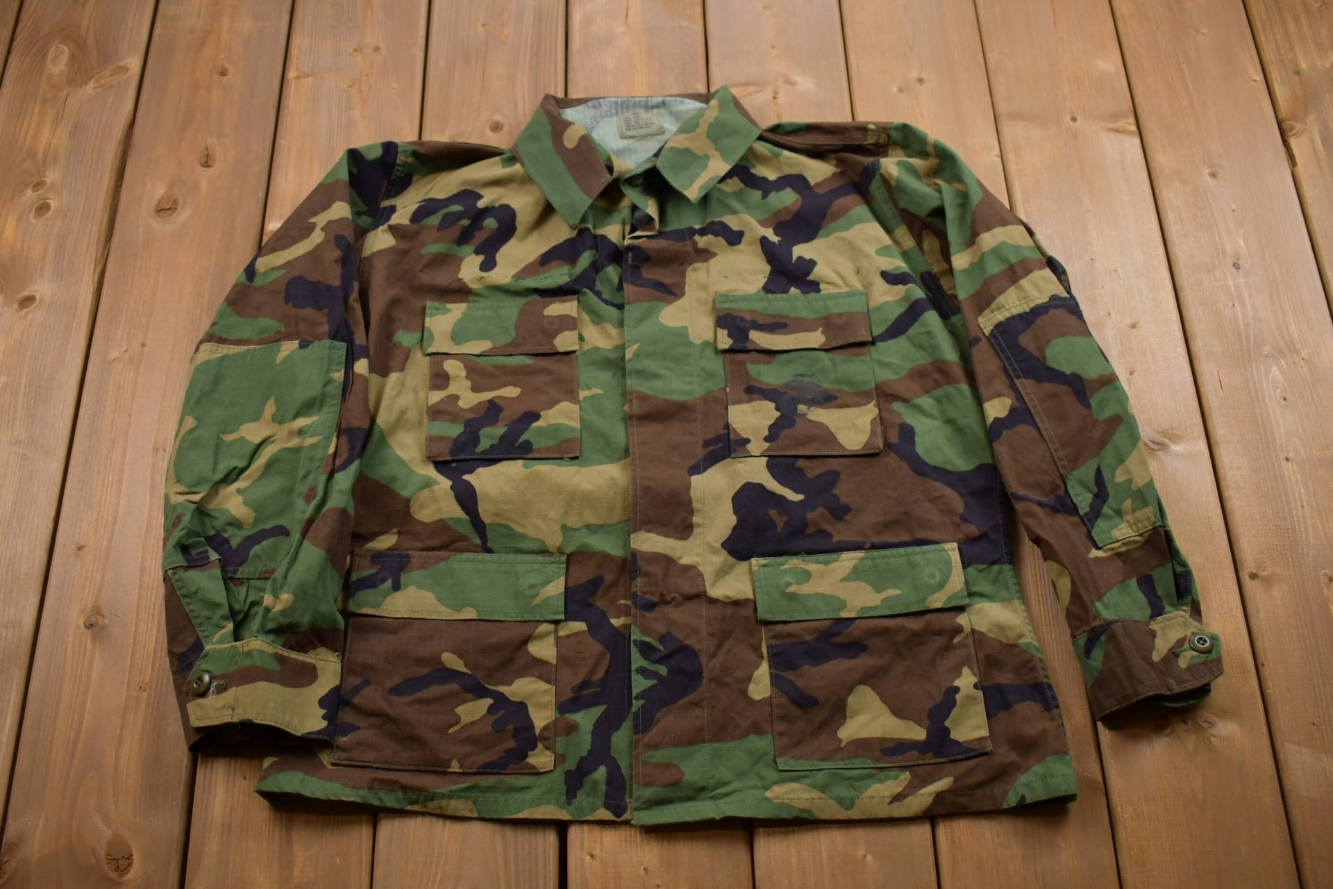 Vintage Militär/Button Up Jacket Us Army Green Streetwear Fashion von Lostboysvintage