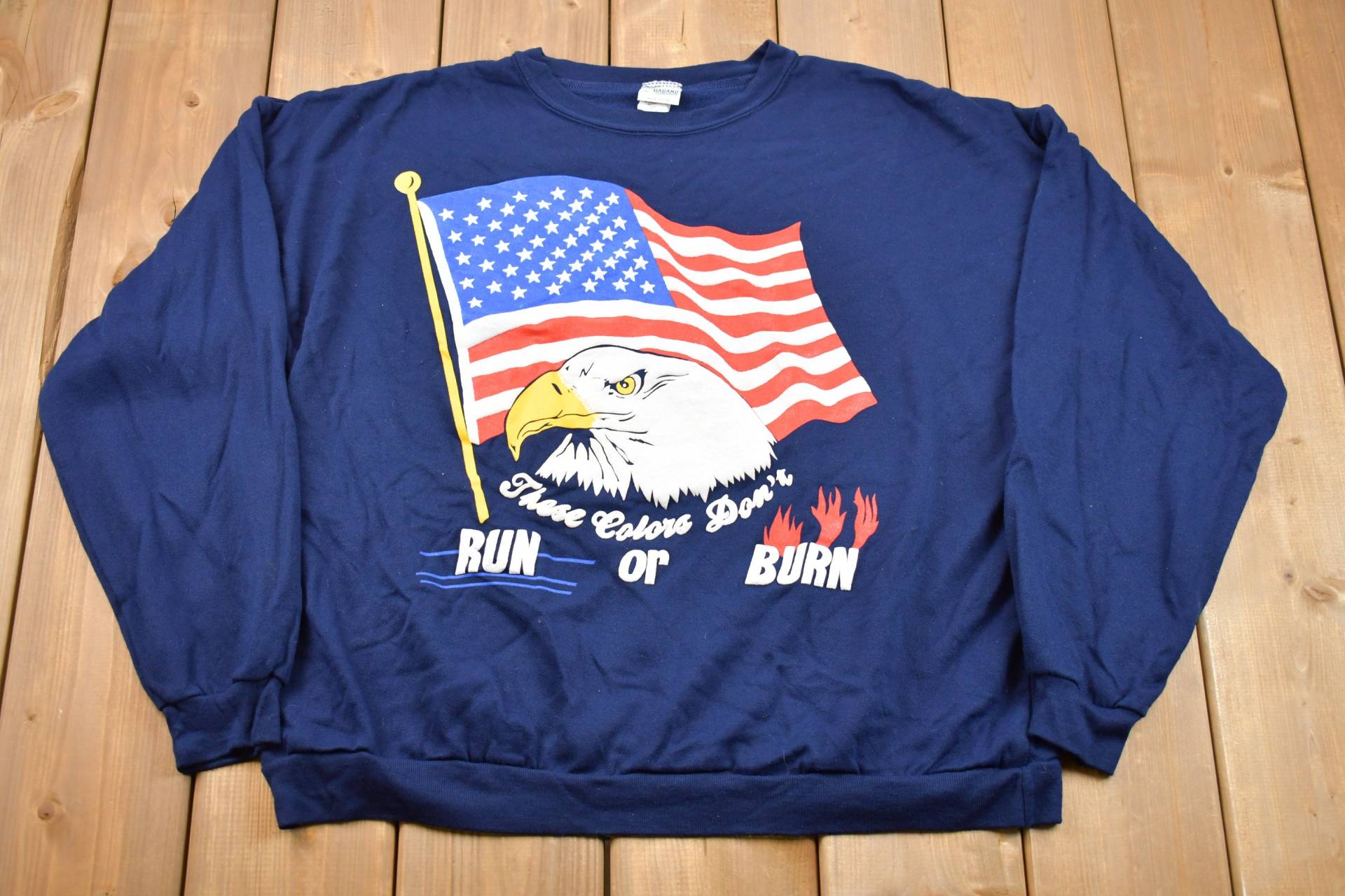 Vintage Usa Eagle Crewneck/90Er Jahre Natur Tiere Sweatshirt American Streetwear Pullover Made In von Lostboysvintage