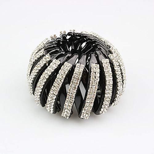 Losuya Braut Haarnadeln Vogelnest Strass Expander Schwanz Haar Dutt Halter Haarschmuck Hochzeit Brautschmuck von Losuya