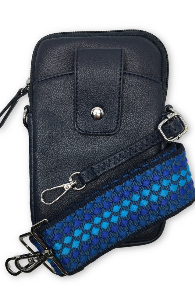 Lot83 Handtasche Handytasche - CATI - altrosa, navy von Lot83