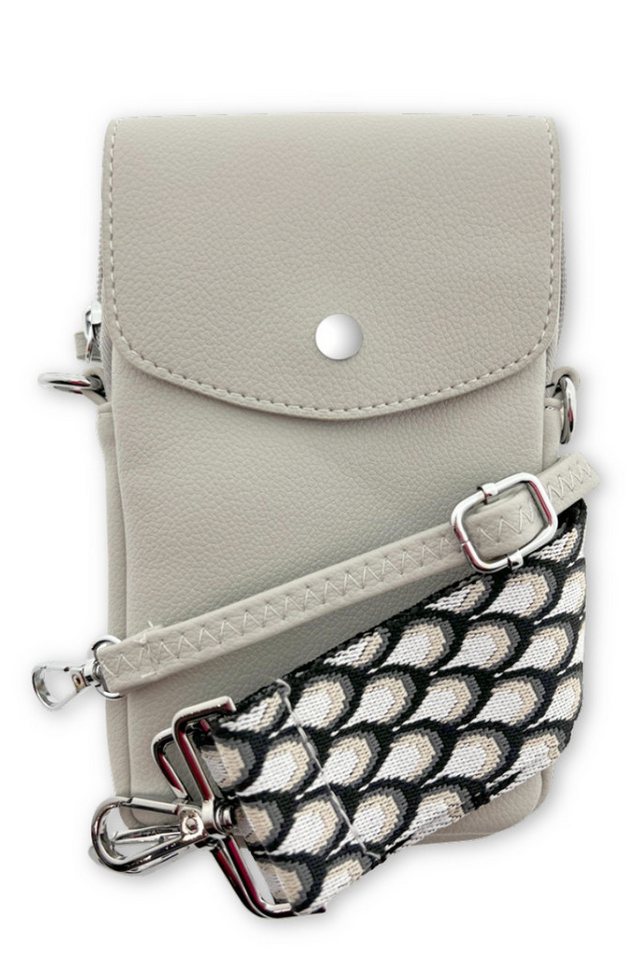 Lot83 Handtasche Handytasche - ELIN - beige, grau, schwarz, silber Lot83 Handtasche Handytasche - ELIN - beige, grau, schwarz, silber von Lot83