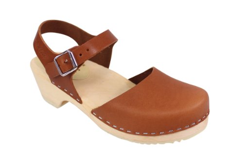 Lotta From Stockholm Low Wood - Schwedenclogs mit niedrigem Absatz - hellbraunes Leder - Größe EUR 36 Lotta From Stockholm Low Wood - Schwedenclogs mit niedrigem Absatz - hellbraunes Leder - Größe EUR 36 von Lotta From Stockholm