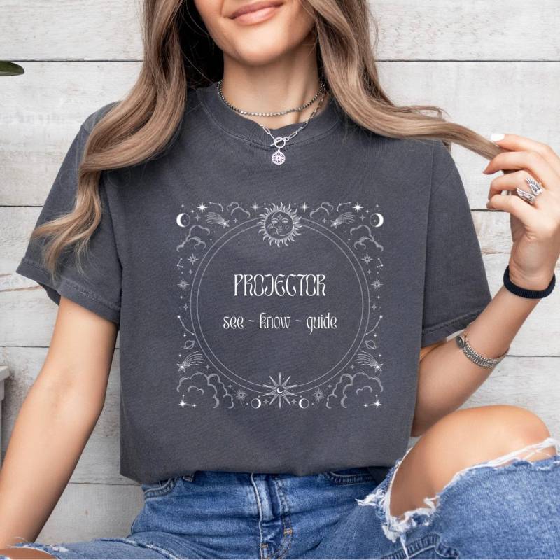 Human Design Projector Shirt | Astrology Types Chart Oversized T-Shirt Energy von LottaCreative