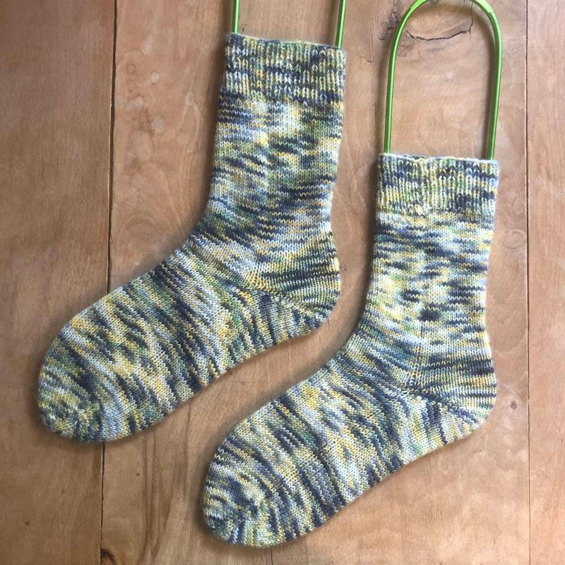 Hand-Dyed, Handgestrickte Socken, Wollsocken, Kuschelsocken, Handgefärbte Wolle | 38/39 von Lottaisknitting