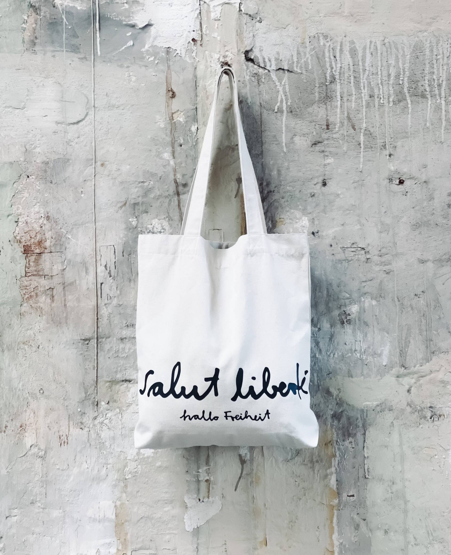 Große Canvas Tasche Mit Handgemachtem Siebdruck - Nachhaltiges Design Für Den Täglichen Gebrauch von LottaundPepe