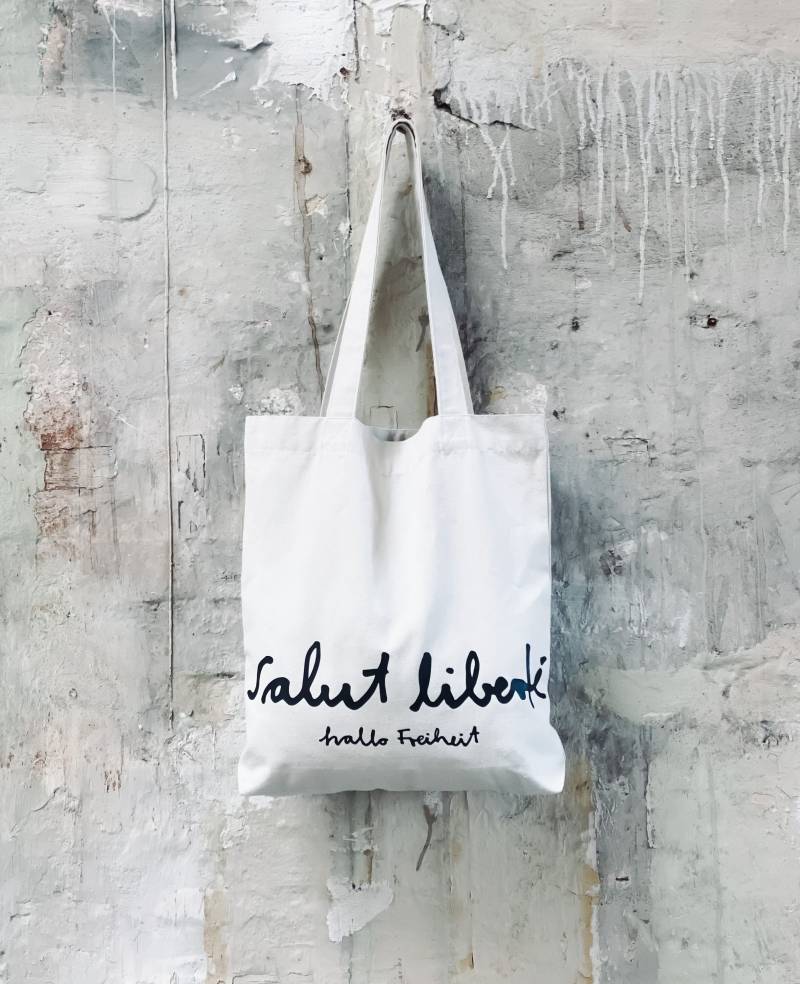 Große Canvas Tasche Mit Handgemachtem Siebdruck - Nachhaltiges Design Für Den Täglichen Gebrauch von LottaundPepe