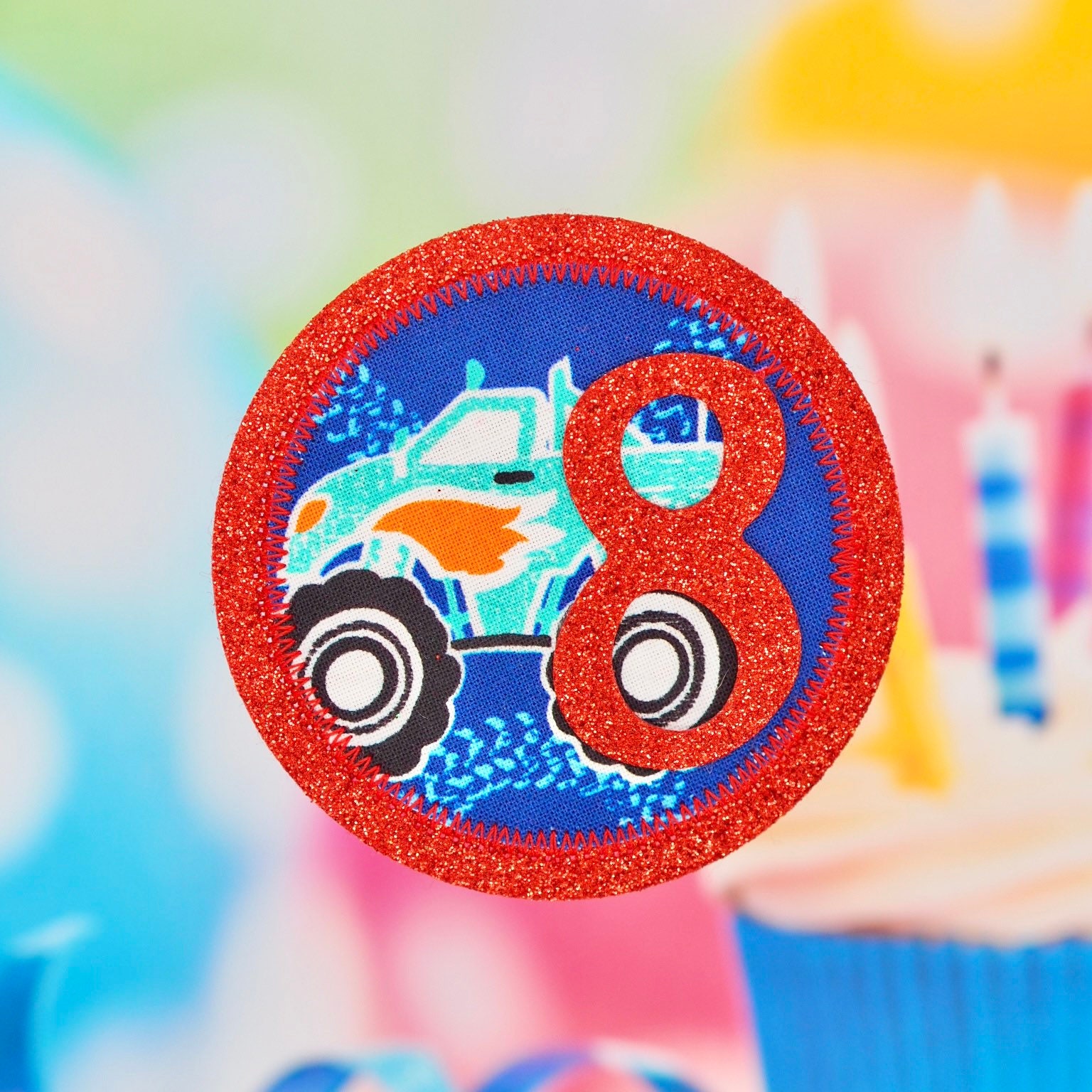 Monstertruck Geburtstagsabzeichen, Jungen Geburtstags Pin Monstertruck Geburtstagsabzeichen, Jungen Geburtstags Pin von LottieButtonStore