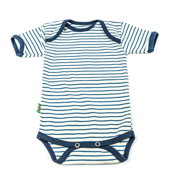 Lotties Baby-Body kurzarm geringelt gestreift Bio Baumwolle 50/56-98/104 von Lotties