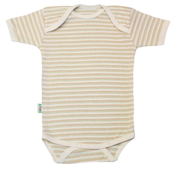 Lotties Baby-Body kurzarm geringelt gestreift Bio Baumwolle 50/56-98/104 von Lotties