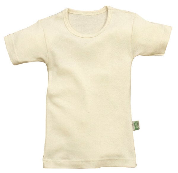 Lotties Baby Kinder T-Shirt kurzarm Bio Baumwolle natur 62-140 von Lotties