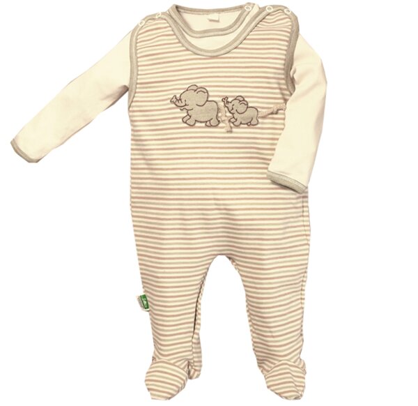 Lotties Baby Strampler + Shirt im Set Elefanten 50-80 von Lotties