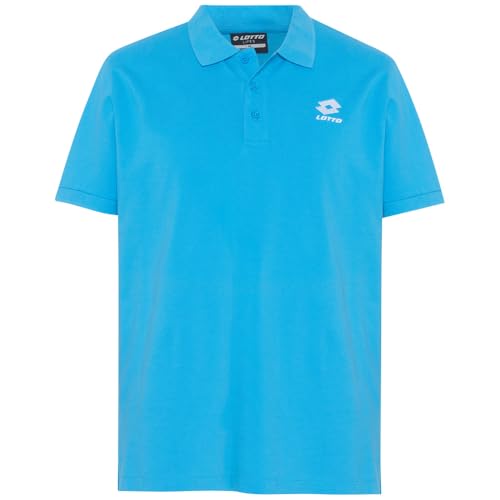 LOTTO Herren 1124003 Polo Shirt, Regular Fit Polohemd, Malibu Blue, XL von Lotto
