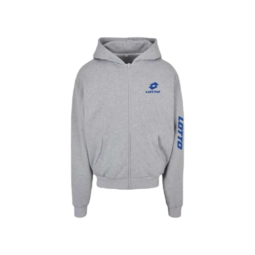 Lotto Sweatshirt mit Kapuze für Herren, grau, M Kurz von Lotto