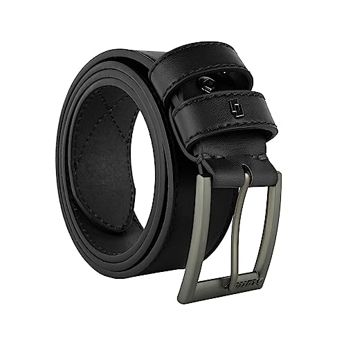 Lotto, Herren-Gürtel aus PU-Außenmaterial und Lederfutter, 4 cm Breite, kürzbar, mit Geschenkbox von Lotto