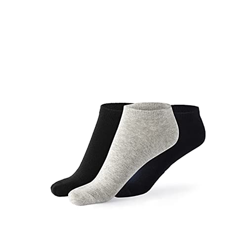 Lotto, 12 Paar Sneaker Socken Herren, Atmungsaktive und leichte, weiche Baumwoll-Schuheinlagen, Ideal für Laufen, Fitness, Pilates, OEKO-TEX zertifiziert, 43-46 von Lotto