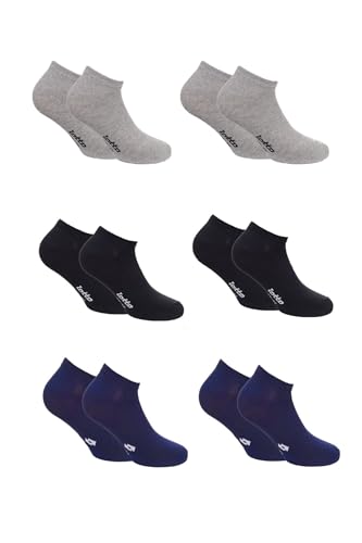 Lotto, 12 Paar Sneaker Socken Herren, Atmungsaktive und leichte, weiche Baumwoll-Schuheinlagen, Ideal für Laufen, Fitness, Pilates, OEKO-TEX zertifiziert, 43-46 von Lotto