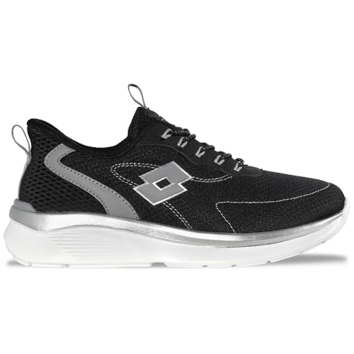 Lotto BELLIZIA Unisex Sneaker, Black/Grey, 43 EU von Lotto
