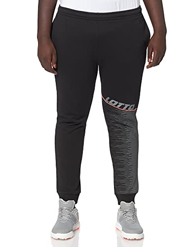 Lotto Herren Logo IV Pant PRT FL Hose, All Black, S von Lotto