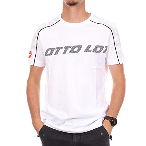 Lotto Herren T-Shirt Homme Logo Tshirt, Weiß, XL von Lotto