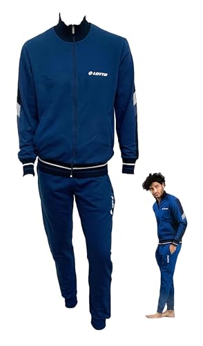 Lotto Herren-Trainingsanzug aus angerautem Plüsch, verschiedene Modelle auch Jungen, Sportanzug für Herren, Trainingsanzug für Herren, aus weicher Baumwolle (Jeans 2012, XXL), Jeans..2012, XXL von Lotto