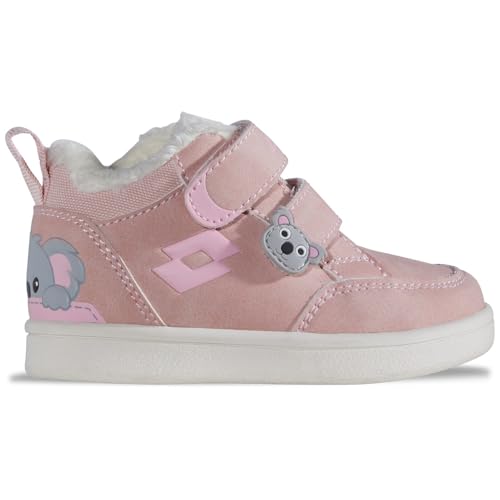 Lotto Jungen Kinder VELBANI FUR M Unisex Kids Sneaker, DK.Rose/Rose, 22 EU von Lotto