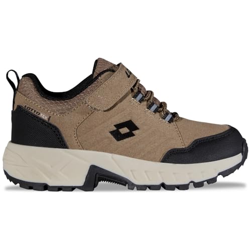 Lotto Ketcham Low TEX K Unisex Kids Sneaker, Brown/Black, 26 EU von Lotto