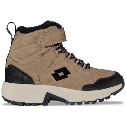 Lotto Ketcham TEX K Unisex Kids Sneaker, Brown/Black, 33 EU von Lotto