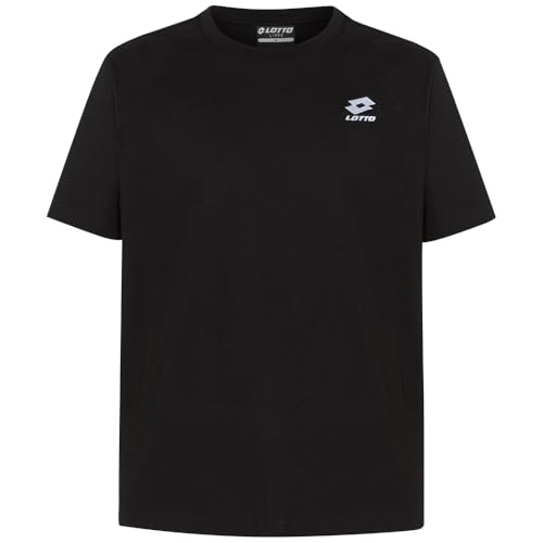 Lotto Men 1124001, Regular Fit T-Shirt, Caviar, S von Lotto