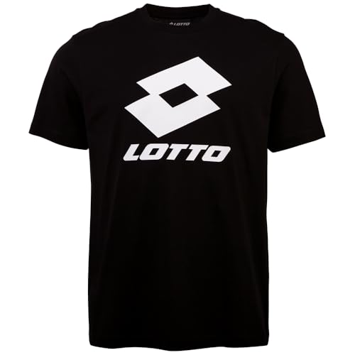 Lotto Men 1124002, Regular Fit T-Shirt, Caviar, L von Lotto