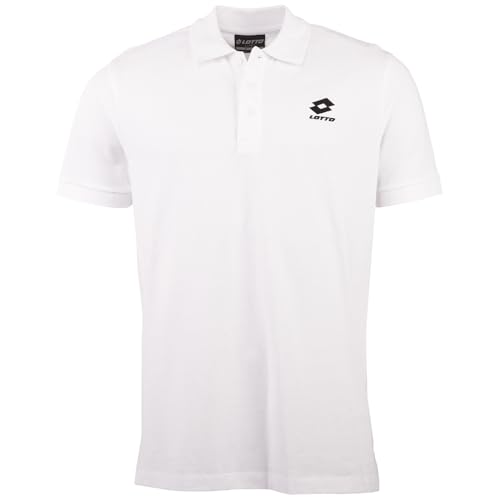 Lotto Men 1124003 Polo Shirt, Regular Fit Polohemd, Bright White, S von Lotto