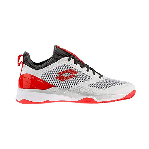 Lotto Mirage 200 Clay - All White/Red/Poppy Asphalt von Lotto