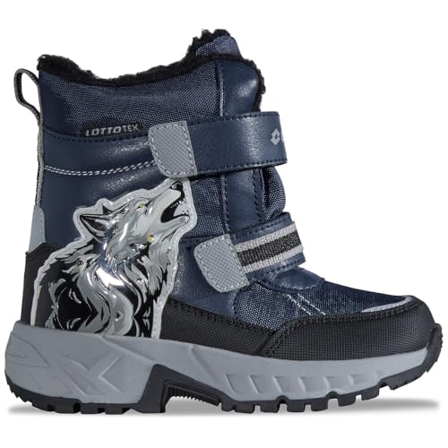 Lotto NUTAK TEX K Unisex Kids Schneestiefel, Navy/Grey, 26 EU Lotto NUTAK TEX K Unisex Kids Schneestiefel, Navy/Grey, 26 EU von Lotto