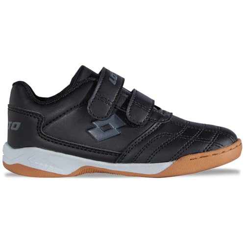 Lotto Pacer T Unisex Kids Sneaker, Black/DK.Grey, 22 EU von Lotto