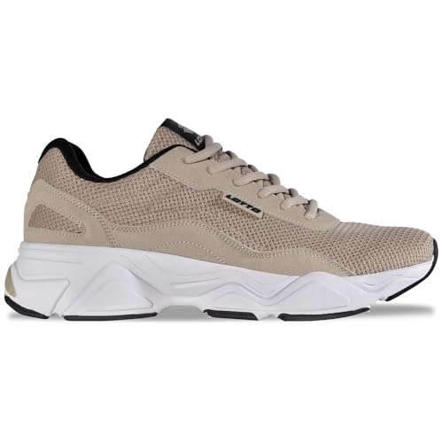 Lotto RAYSE Unisex Sneaker, BEIGE/Black, 36 EU Lotto RAYSE Unisex Sneaker, BEIGE/Black, 36 EU von Lotto