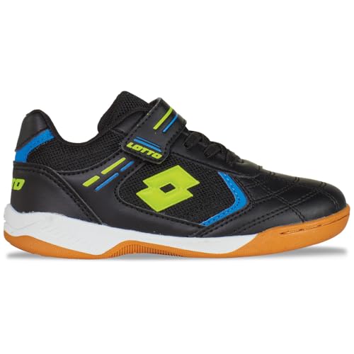 Lotto SOCCERA K Unisex Kids Sneaker, Black/Lime, 28 EU von Lotto
