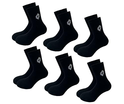 Lotto Socken Tennis für Herren 6er Pack Schwarz L (43/46) von Lotto