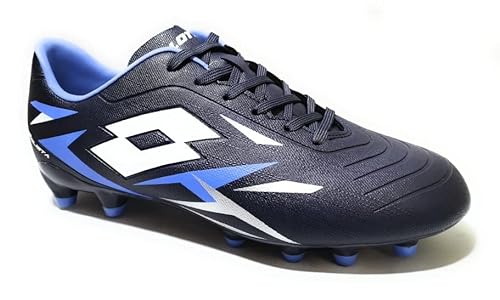 Lotto Solista 700 IV FG Fußballschuhe für Herren, Navy Blue All White Cornflower, 42.5 EU von Lotto